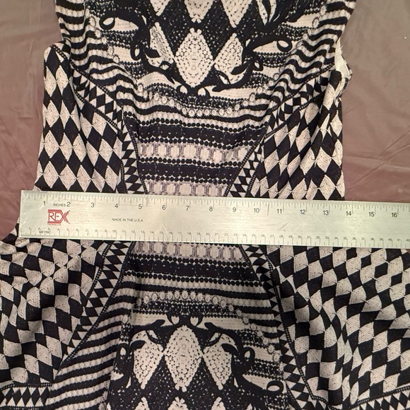 Vintage Y2K Black/White Sleeveless Fit and Flare Mini Dress Size 8/Medium $185 - Picture 11 of 12